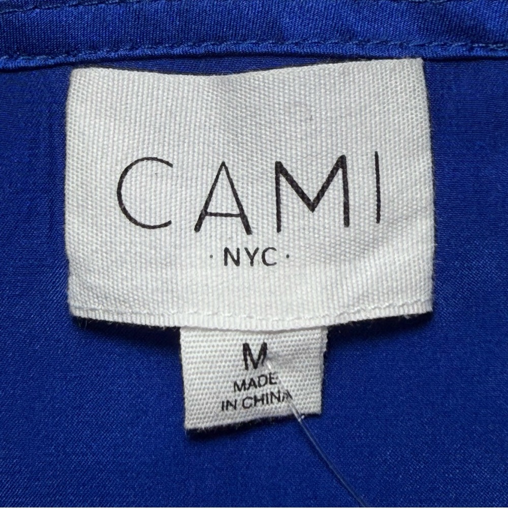 CAMI NYC Racer Charmeuse Camisole in Azure - Picture 6 of 8